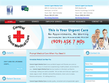 Tablet Screenshot of centralaveurgentcare.com